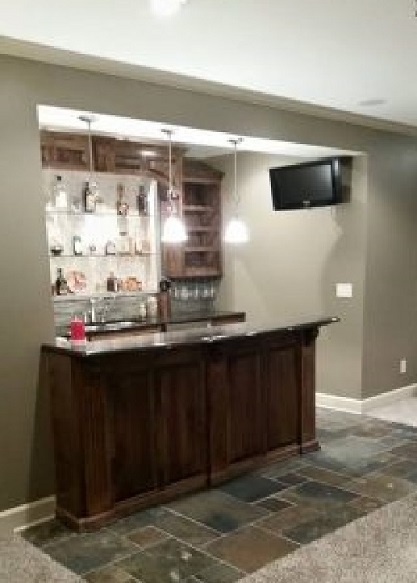 Johnson County Remodeling-Basement-Remodeling-wet-bar