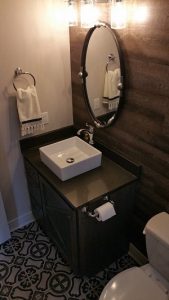 bathroom remodeling powder room under stairs