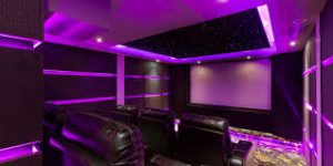 home theater purple home theater