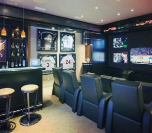 Basement Remodeling Excels at Chiefs Themed Man Caves