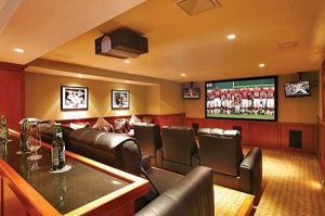 home theater basement remodeling man cave